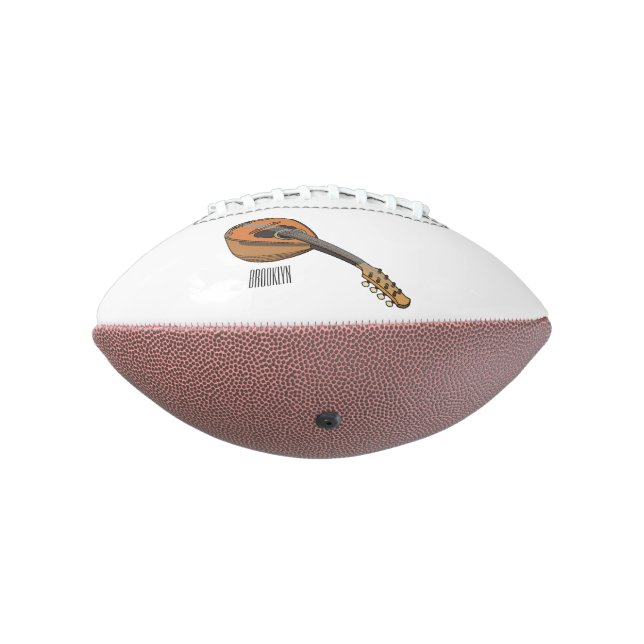 Balón De Fútbol Americano Ilustracion personalizado Mandolin (Girado 270)