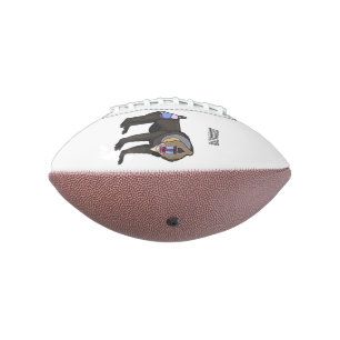 Balón De Fútbol Americano Ilustracion personalizado Mandrill