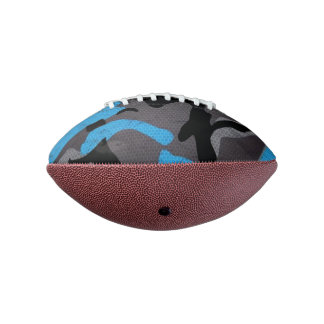 Balón De Fútbol Americano Impresión del Ejército de Guerra Militar Blue Blac