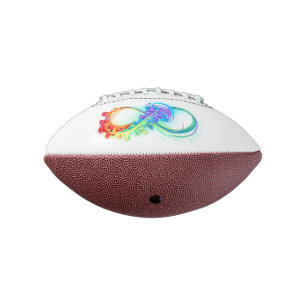Balón De Fútbol Americano Infinidad con las medusas del arcoiris