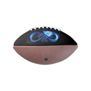 Balón De Fútbol Americano Infinito brillante con rosa azul