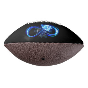 Balón De Fútbol Americano Infinito brillante con rosa azul