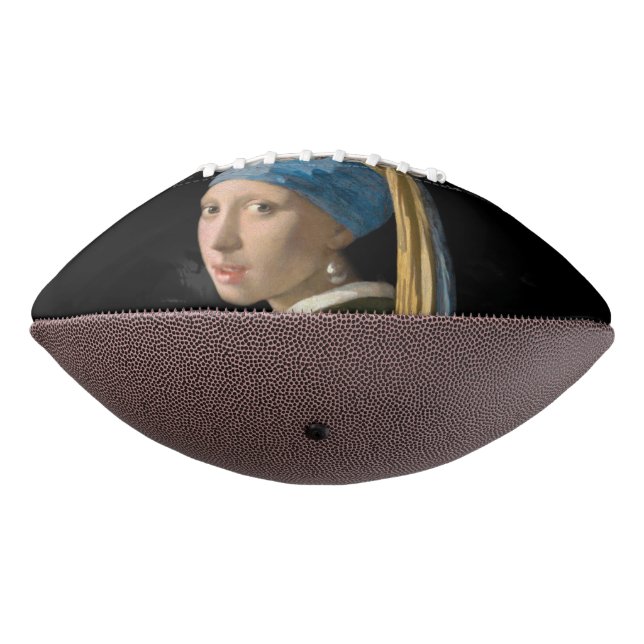 Balón De Fútbol Americano Johannes Vermeer, Chica de Pearl Earring (Girado 270)