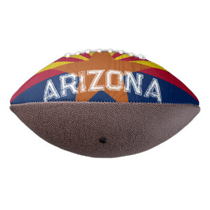 Balón De Fútbol Americano La bandera de Arizona Starburst Rugged