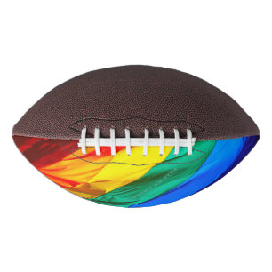Balón De Fútbol Americano La bandera del orgullo gay de SlipperyJoe's ondean