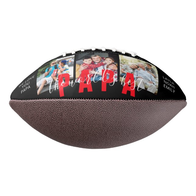 Balón De Fútbol Americano La Mejor Foto Personalizado PAPA Personalizada Del (Girado 270)