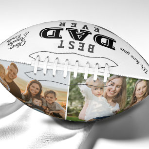 Balón De Fútbol Americano La mejor tipografía moderna de papá fotografía del