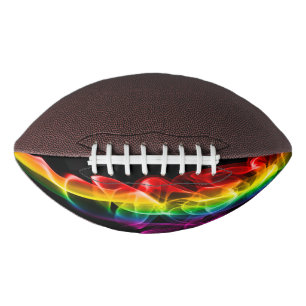 Balón De Fútbol Americano La pluma de energía de arcoíris de SlipperyJoe atr