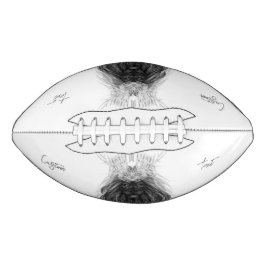 Balón De Fútbol Americano León negro con corona y monograma