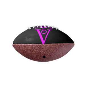 Balón De Fútbol Americano Letra púrpura cara Mini fútbol