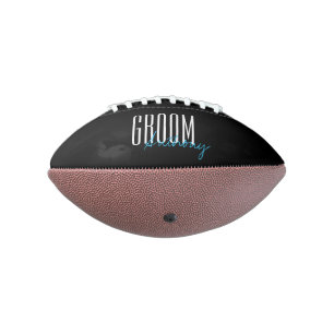 Balón De Fútbol Americano Letras en negrita "Groom" personalizadas