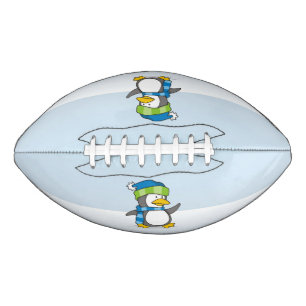 Balón De Fútbol Americano Little penguin walking on snow