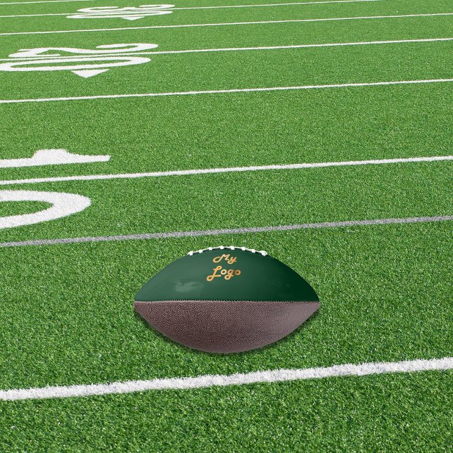 Balón De Fútbol Americano Logo de negocios verde esmeralda (Subido por el creador)