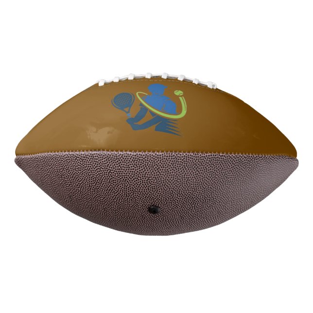 Balón De Fútbol Americano Logo del Club de Tenis - Acción dinámica, estilo d (Girado 270)