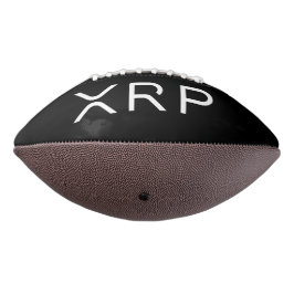 Balón De Fútbol Americano Logotipo completo XRP Fútbol negro