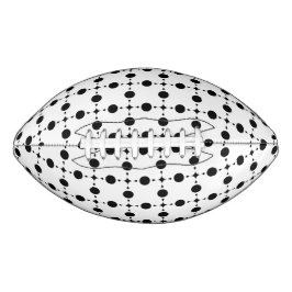 Balón De Fútbol Americano Lunares Negros, Patrón de Lunares, Lunares, Puntea