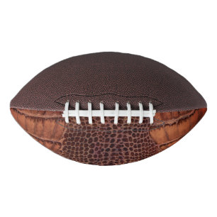 Balón De Fútbol Americano Mahogany Alligator Classic Reptile Leather (Faux)