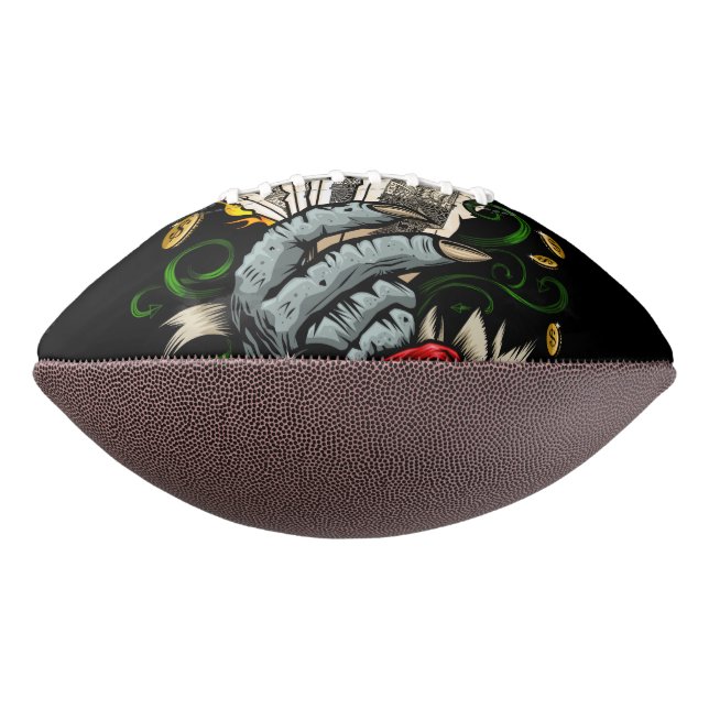 Balón De Fútbol Americano Mano De Tarjetas (Girado 270)