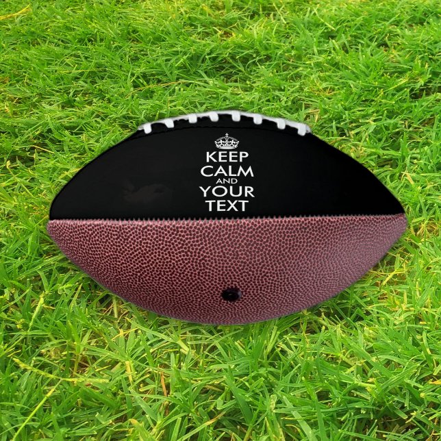 Balón De Fútbol Americano Mantener la calma y continuar - Crear el propio (Subido por el creador)