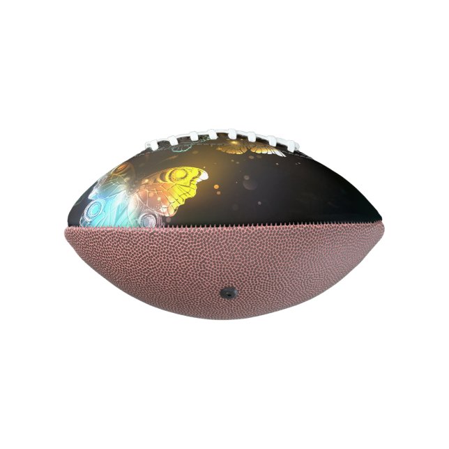 Balón De Fútbol Americano Mariposa luminosa y mariposas nocturnas (Girado 270)