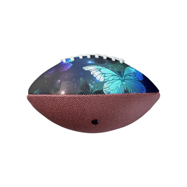 Balón De Fútbol Americano Mariposa nocturna fluida (Girado 270)