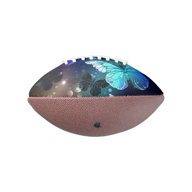 Balón De Fútbol Americano Mariposa nocturna fluida (Girado 270)