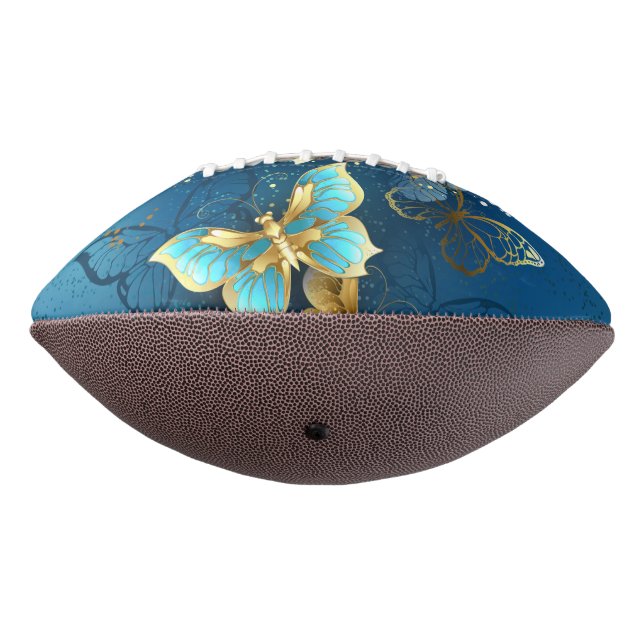 Balón De Fútbol Americano Mariposas doradas (Girado 270)