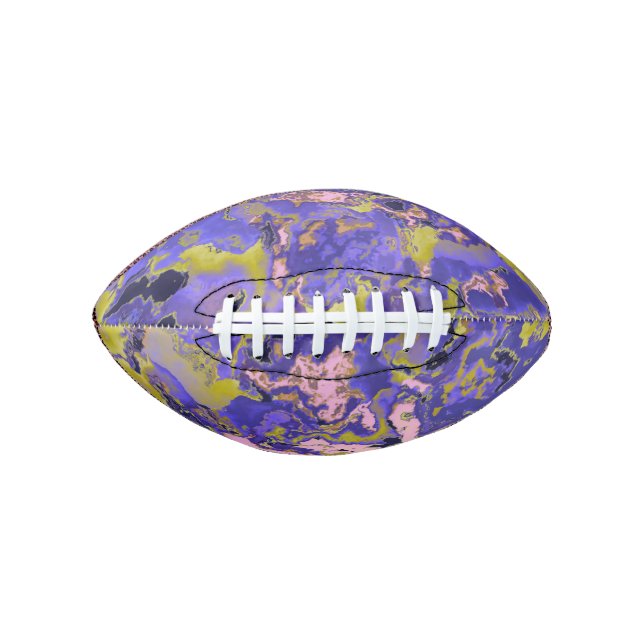 Balón De Fútbol Americano Mármol Radioactivo (Anverso)