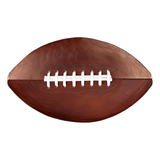 Balón De Fútbol Americano Marrón de chocolate profundo (Anverso)