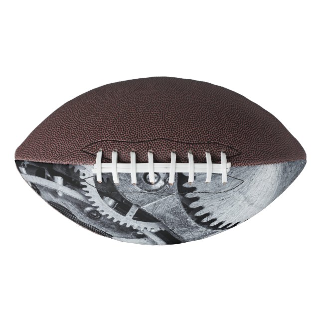 Balón De Fútbol Americano Mecánica de piezas de tiempo (Anverso)