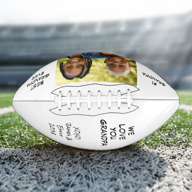 Balón De Fútbol Americano Mejor foto del abuelo (Subido por el creador)
