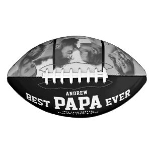 Balón De Fútbol Americano MEJOR PAPA DE LA HISTORIA Guay moderna Black and W