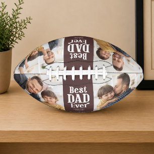 Balón De Fútbol Americano Mejor Papá del Mundo 4 Fotos Fútbol