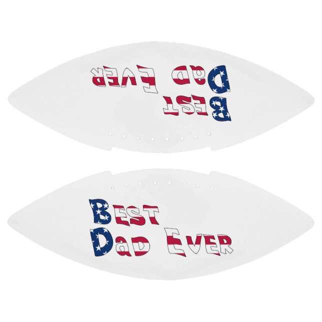 Balón De Fútbol Americano Mejor Papá Nunca La Bandera De Estados Unidos (Paneles)