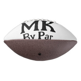 Balón De Fútbol Americano Mejor papá por par monograma simple rusti del día 