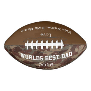Balón De Fútbol Americano Mejor Papá, Regalo de Fútbol de Personalizable,