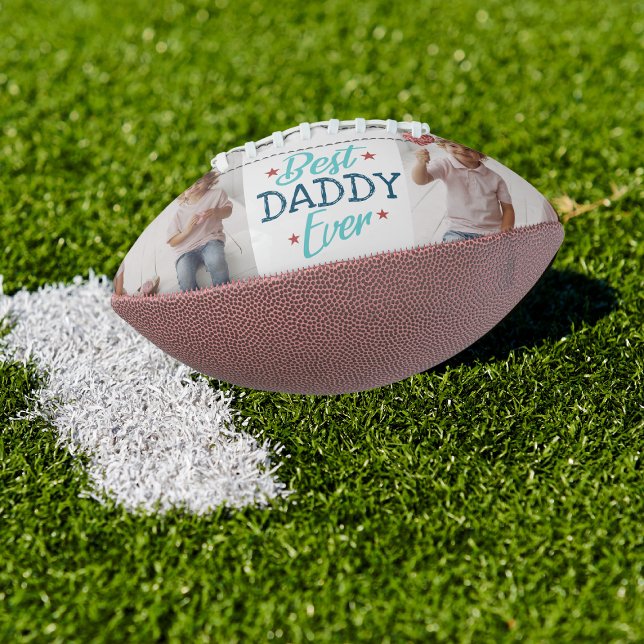 Balón De Fútbol Americano Mejor Papi | Collage de fotos a mano (Subido por el creador)