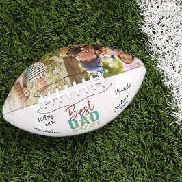 Balón De Fútbol Americano Mejor Paso Firmado Papá Nunca 2 Foto