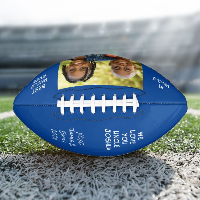 Balón De Fútbol Americano Mejor tío foto azul (Subido por el creador)