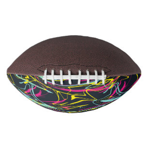 Balón De Fútbol Americano Memphis abstracta colorida alinea el modelo