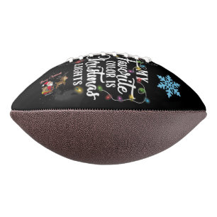 Balón De Fútbol Americano Mi Color Favorito Son Las Luces Navidades