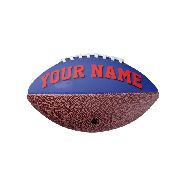 Balón De Fútbol Americano Mini Fútbol AZUL Y ROJO (Girado 270)