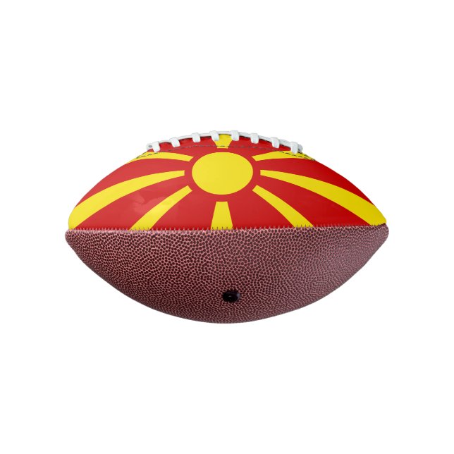 Balón De Fútbol Americano Mini Fútbol Bandera de Macedonia (Girado 270)