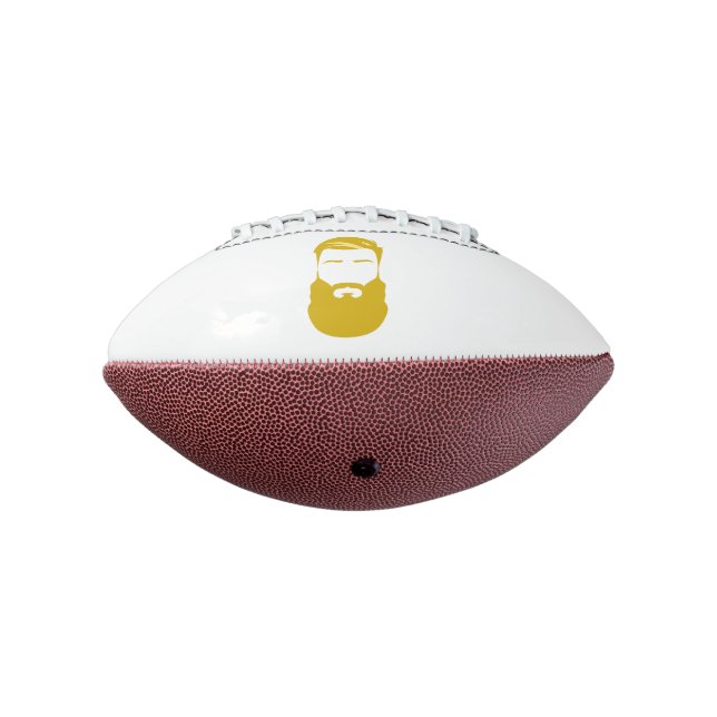 Balón De Fútbol Americano Mini fútbol de barba amarilla (Girado 270)