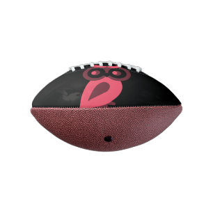 Balón De Fútbol Americano Mini fútbol de búho rosado