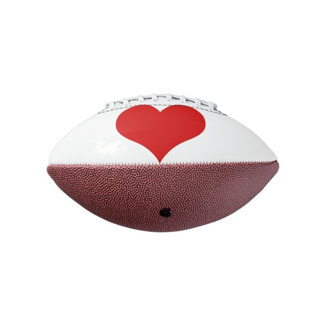 Balón De Fútbol Americano Mini fútbol del corazón rojo (Girado 270)