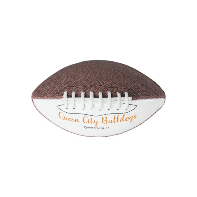 Balón De Fútbol Americano Mini Fútbol Keepsake personalizado (Anverso)