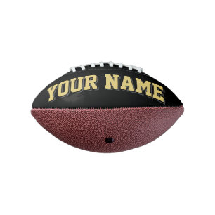 Balón De Fútbol Americano Mini Fútbol personalizado de guiño negro