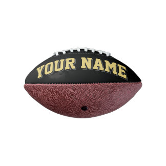 Balón De Fútbol Americano Mini Fútbol personalizado de guiño negro