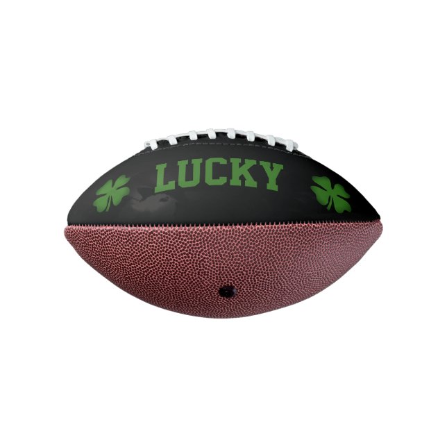 Balón De Fútbol Americano Mini fútbol personalizado del trébol afortunado ve (Girado 270)